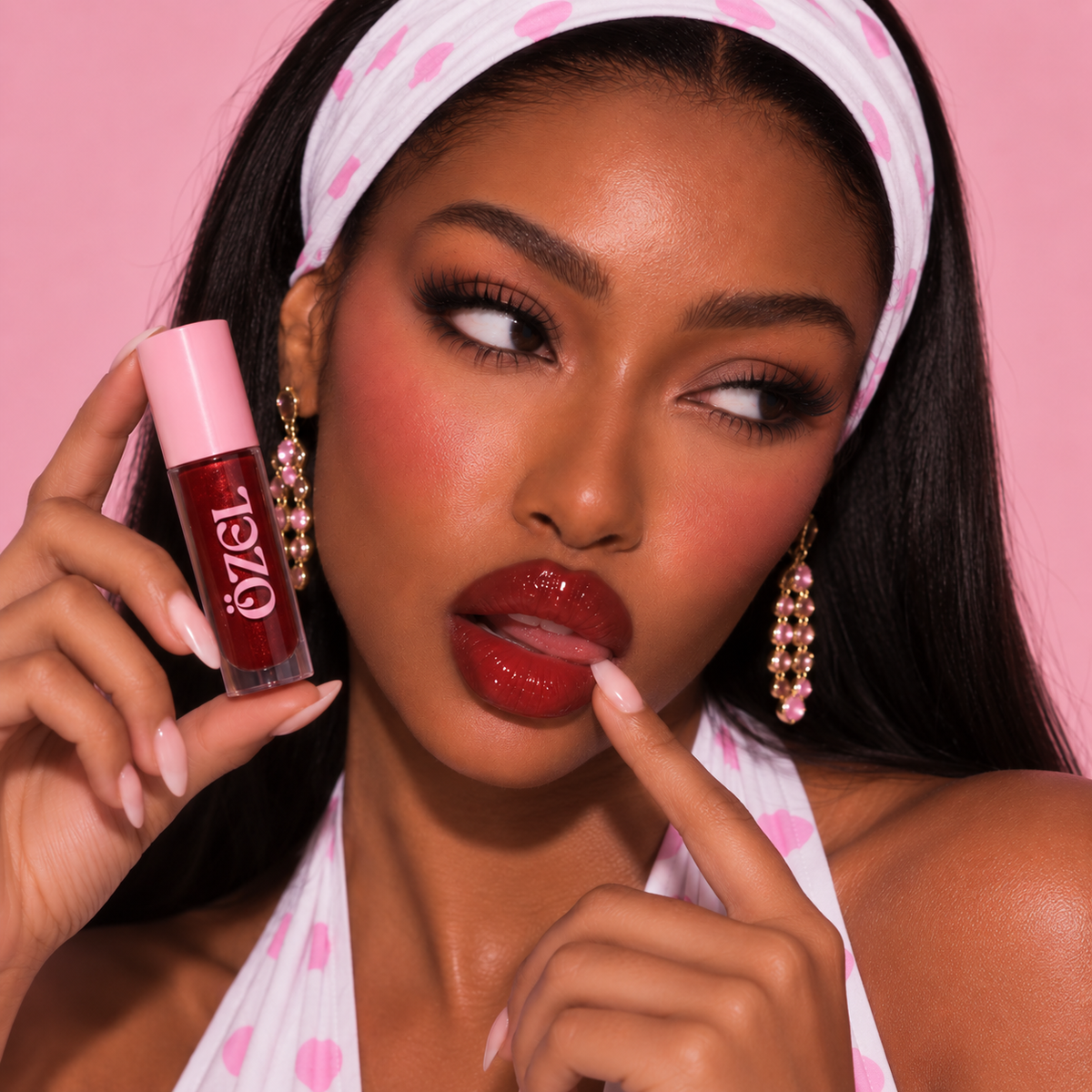 Glossy red